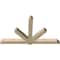 Ekena Millwork Kennewick Rough Sawn Timber Gable Bracket, Douglas Fir, 96"W x 56"H x 6"D x 6"F, 14/12 Pitch GBW096X56X0606KEN00RDF - alternate 2